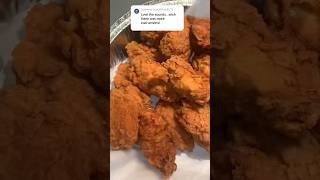 How to get crispy fried chicken 🍗 foodshorts crispychicken crunchychicken food dinnerideas [upl. by Handal]