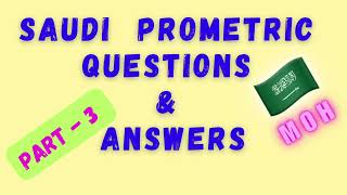 Recent Saudi Nursing Prometric Question and Answer  Saudi MOH Saudi Prometric [upl. by Restivo]