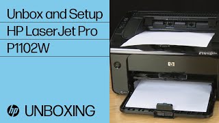 Unboxing and Setting Up the HP LaserJet Pro P1102W Printer  HP [upl. by Hebel486]