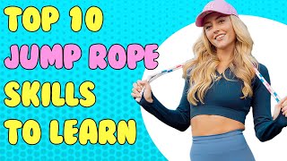 THE 10 COOLEST JUMP ROPE TRICKS TO LEARN THIS YEAR  anyone can learn these [upl. by Jacinta]