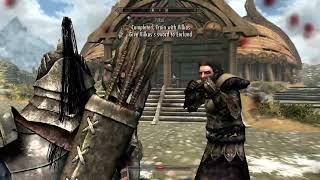 TRAINING WITH VILKAS IN SKYRIM [upl. by Gellman]