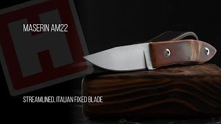 Cracking little fixed blade knife from Maserin in Italy [upl. by Auqenehs]