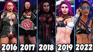 Evolution of Sasha Banks Entrance 2016 2024  WWE Games [upl. by Murry]