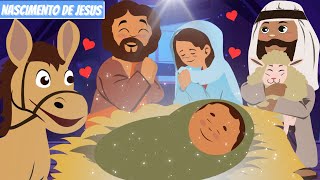 HISTORIA DO NATAL  O NASCIMENTO DE JESUS  DESENHO BIBLICO INFANTIL  HISTÓRIA BÍBLICA PARA CRIANÇA [upl. by Nodnorb963]