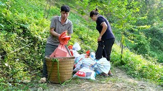 Together we transported materials up the mountain to prepare to build a clean water tank [upl. by Sira]