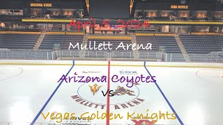 April 5 2024 Arizona Coyotes vs Vegas Golden Knights Intro Including Starting Lineup [upl. by Gnouhc]