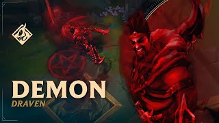 Demon Draven 👹 RuneForge—LoL Custom Skins [upl. by Palestine]