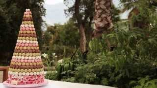 Macaron Tower Wedding Cake at Eden Project by Nicky Grant [upl. by Aipotu]