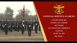 NDA AUTUMN TERM 2023 PASSING OUT PARADE 145 COURSE [upl. by Rains]