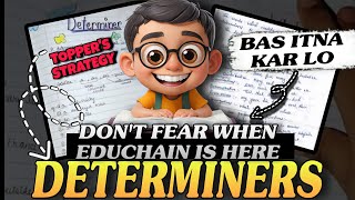 ⚠️ Determiners 😎  Tricks amp Hacks 🔥  Simple Explanation ✅  Determiners One Shot  Educhain Padhai [upl. by Alliber328]