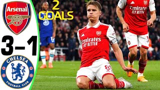 Arsenal vs Chelsea 31  All Goals amp Highlights  2023 💥 ODEGAARD [upl. by Becket]