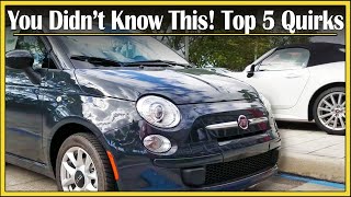 5 Things To Know About The Refreshed 2017 Fiat 500  Top 5 Quirks of This Italian Compact [upl. by Denbrook]