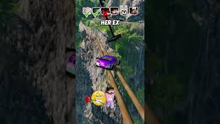 Help Me Get My Crush Attention In A Car Jump Challenge 🚗 🌲 shorts beamngdrive [upl. by Jobi]