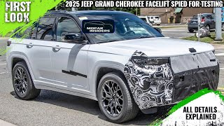 2025 Jeep Grand Cherokee Facelift Spied For Testing  Explained All Spec Features Engine amp More [upl. by Sabra]