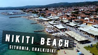 Nikiti beach by drone Sithonia Chalkidiki  GREECE 🇬🇷 [upl. by Zingg]