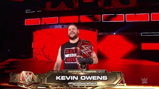 Kevin Owens EPIC Universal Champion Entrance  9516 Raw [upl. by Darlene]