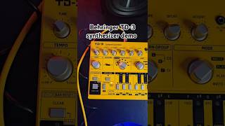 Behringer TD3 synthesizer demo shorts synthesizer [upl. by Leunad]