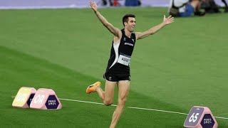 New Zealands Hamish Kerr gold winning jump in Mens high jump final Paris Olympics 2024 McEwan [upl. by Odraner600]