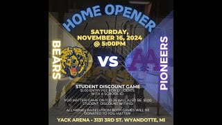 Wyandotte Bears Hockey Vs Ann Arbor Pioneers [upl. by Ellenet]