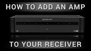 How to add an External Amplifier to your Home Theater Receiver [upl. by Aidnyc]