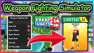 🎄UGC LIMITED Roblox Weapon Fighting Simulator Script  Auto Farm  NEW [upl. by Rramel707]