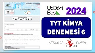 345 YAYINLARI 2024  TYT Kimya Denemesi 6 [upl. by Perrins]