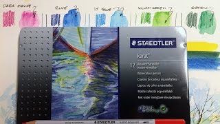 Staedtler Karat Watercolor Pencils  Review [upl. by Thorstein]