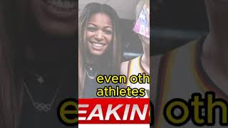 Caitlin clark shocked by surprise gesture from simone biles and indianafever nba caitlinclark [upl. by Adiela684]