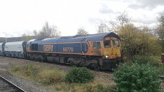 66770 at Mirfield station 5112023 [upl. by Aisyat]