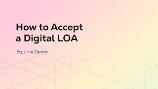 How to Accept a Digital LOA [upl. by Lynna411]