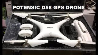 Potensic D58 GPS DRONE Baller Addition IM BACK BAMZOKA RC Quadcopter Review [upl. by Afra349]