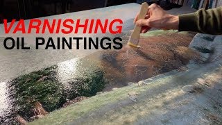 How to VARNISH an Oil Painting  My TOP 5 TIPS [upl. by Einatirb2]