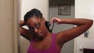 Yarn BraidsLocs Quick Tutorial  1 Basketweave French Braid [upl. by Holms]