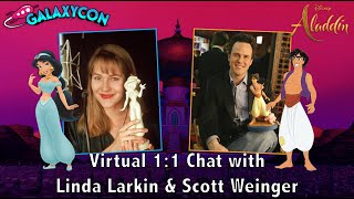 My Virtual GalaxyCon Video Chat with Scott Weinger amp Linda Larkin 17th July 2021  Aladdin [upl. by Akeber]