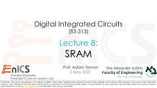 VLSI  Lecture 8a SRAM  Introduction [upl. by Farrah]