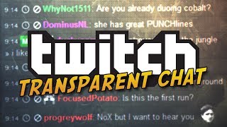 TwitchTV Transparent Chat Overlay in OBS  Tutorial [upl. by Langbehn300]