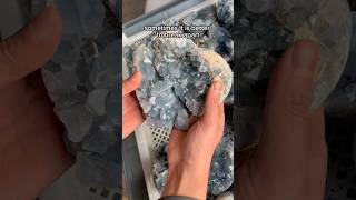 The crystal lesson of today🔮💫 celestite crystals minerals [upl. by Sherrod]