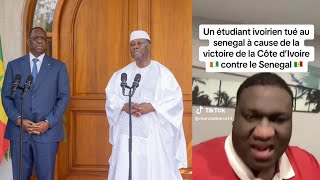 LHEURE EST GRAVE🔴 UN ÉTUDIANT TUÉ AU SÉNÉGAL ET DAUTRES IVOIRIENS AGRESSÉ APRÈS LA DÉFAITE [upl. by Wilhide306]