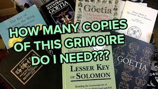 I have at least SIX COPIES of the Goetia  The Lesser Key of Solomon  Occult Book Club [upl. by Lertnahs333]