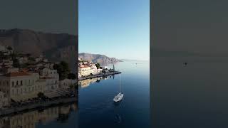 Morning departure 💙 Symi port symi symiv islandlife greece morning departure [upl. by Hashimoto]