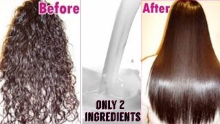 Permanent Hair Straightening at Home  Only Natural Ingredients  TipsToTop By Shalini [upl. by Trbor]