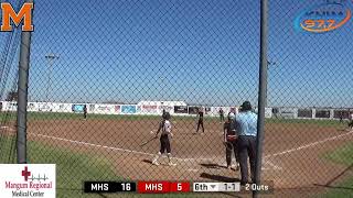 Mangum vs Morrison Softball 927 [upl. by Retla]