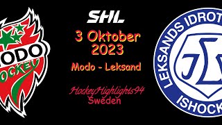 MODO VS LEKSAND  3 OKTOBER 2023  HIGHLIGHTS  SHL [upl. by Gunilla778]