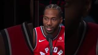 Kawhi Leonard Awkward Laugh shorts [upl. by Htir404]