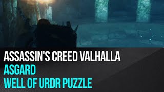 Assassins Creed Valhalla  Asgard Well of Urdr puzzle [upl. by Laenej]