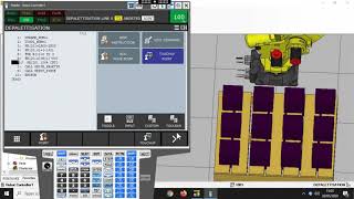 Tuto15 Palettisation Roboguide [upl. by Aihsyn]