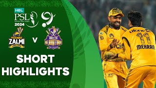 Short Highlights  Peshawar Zalmi vs Quetta Gladiators  Match 25  HBL PSL 9  M1Z2U [upl. by Cathey]