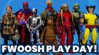 Fwoosh Play Day Customs 3D Prints Third Party and Official Items for a 6inch Display 032521 [upl. by Lavena]