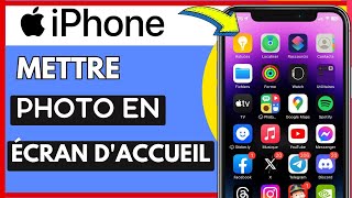 Comment Mettre Une Photo Sur Lécran Daccueil IPhone Très Facile [upl. by Ayotel]