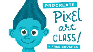 Procreate Pixel Art Class amp FREE brushes [upl. by Lose523]